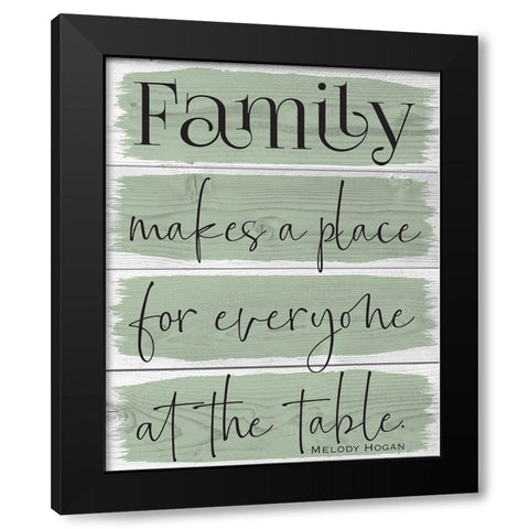 Life Wood Panels  Color 1 Black Modern Wood Framed Art Print with Double Matting by Hogan, Melody