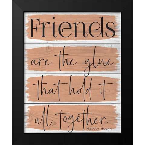 Life Wood Panels  Color 3 Black Modern Wood Framed Art Print by Hogan, Melody