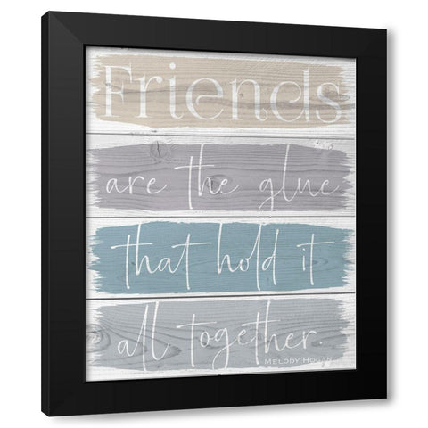 Spring Friends 1 Black Modern Wood Framed Art Print with Double Matting by Hogan, Melody