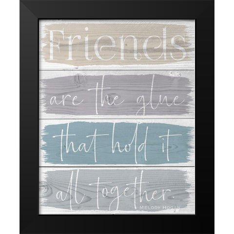 Spring Friends 1 Black Modern Wood Framed Art Print by Hogan, Melody