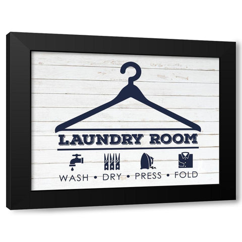 Laundry Expectations 1 Black Modern Wood Framed Art Print with Double Matting by Hogan, Melody