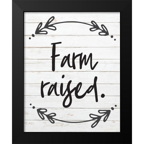 Farm Raised 5 Black Modern Wood Framed Art Print by Hogan, Melody