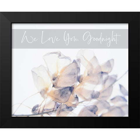 Baby Floral 8 Black Modern Wood Framed Art Print by Hogan, Melody