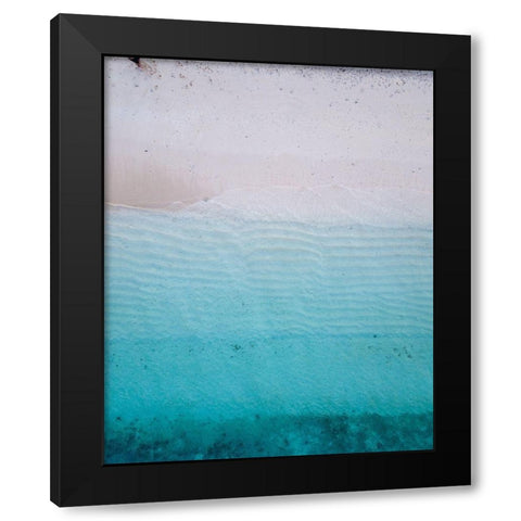 By the Sea 1 Black Modern Wood Framed Art Print with Double Matting by Hogan, Melody