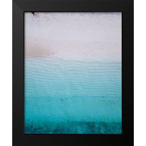 By the Sea 1 Black Modern Wood Framed Art Print by Hogan, Melody
