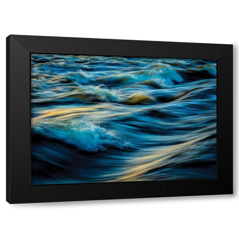 By the Sea 4 Black Modern Wood Framed Art Print with Double Matting by Hogan, Melody