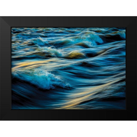 By the Sea 4 Black Modern Wood Framed Art Print by Hogan, Melody