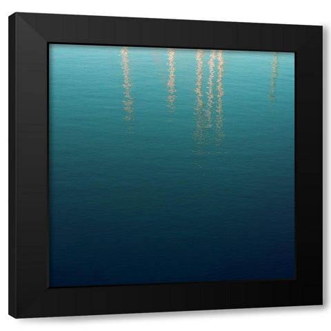By the Sea 2 Black Modern Wood Framed Art Print with Double Matting by Hogan, Melody