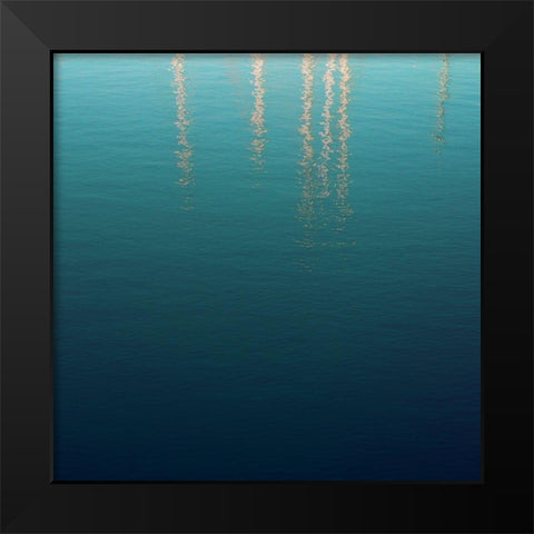 By the Sea 2 Black Modern Wood Framed Art Print by Hogan, Melody