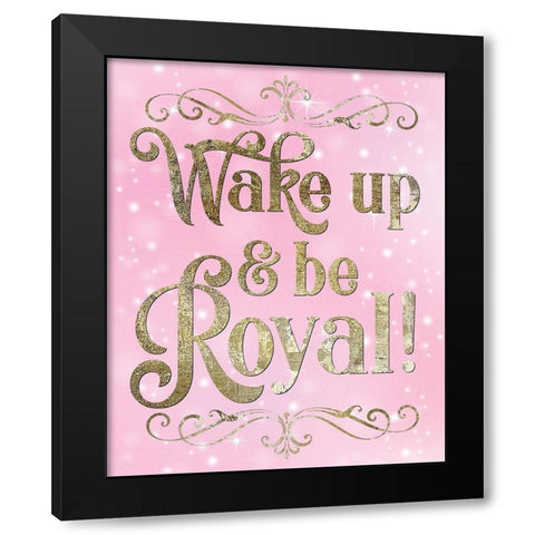 Princess Sparkle 1 Black Modern Wood Framed Art Print by Hogan, Melody