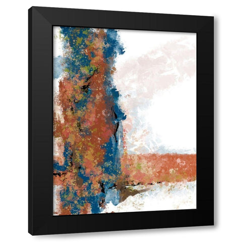 Sedona Swoosh 1 Black Modern Wood Framed Art Print by Hogan, Melody