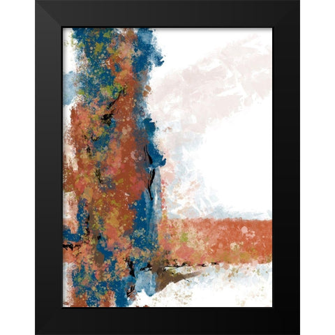 Sedona Swoosh 1 Black Modern Wood Framed Art Print by Hogan, Melody