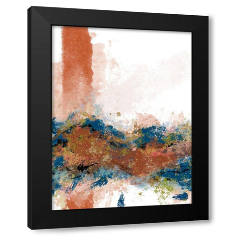 Sedona Swoosh 2 Black Modern Wood Framed Art Print by Hogan, Melody