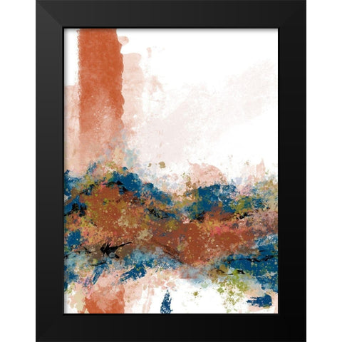 Sedona Swoosh 2 Black Modern Wood Framed Art Print by Hogan, Melody