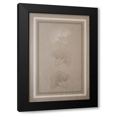 Natural Ginkgo 1 Black Modern Wood Framed Art Print by Hogan, Melody