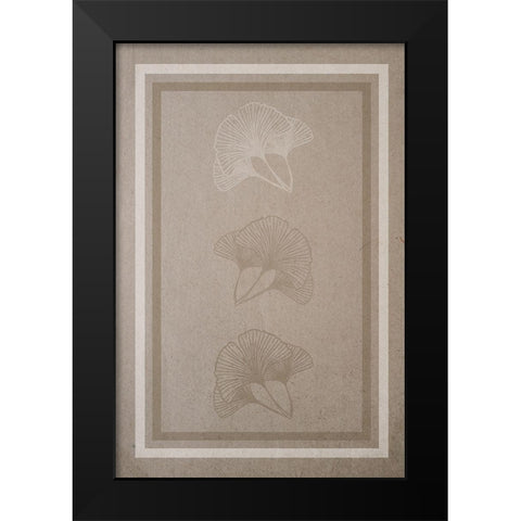 Natural Ginkgo 1 Black Modern Wood Framed Art Print by Hogan, Melody
