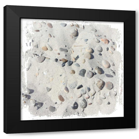 Rocky Sands Black Modern Wood Framed Art Print with Double Matting by Hogan, Melody