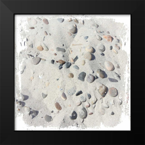 Rocky Sands Black Modern Wood Framed Art Print by Hogan, Melody