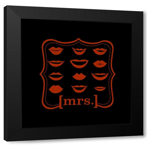 His n Hers 3 Black Modern Wood Framed Art Print with Double Matting by Hogan, Melody