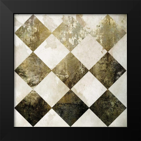 Gold Sparkle Black Modern Wood Framed Art Print by Hogan, Melody