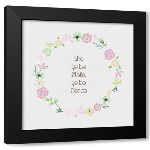 Baby Blush 2 Texture Black Modern Wood Framed Art Print by Hogan, Melody