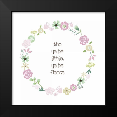Baby Blush 1 Black Modern Wood Framed Art Print by Hogan, Melody