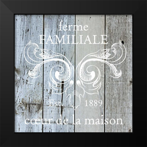 French Farmhouse 1 Black Modern Wood Framed Art Print by Hogan, Melody