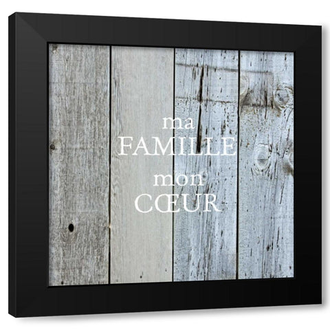 Ma Famille Black Modern Wood Framed Art Print by Hogan, Melody