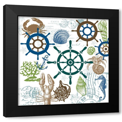 Natural Sea Life Black Modern Wood Framed Art Print by Hogan, Melody