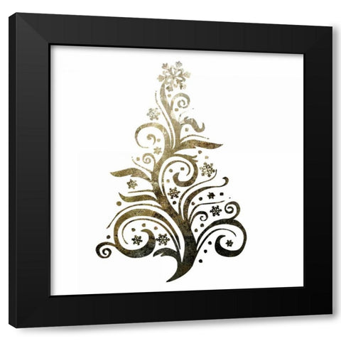 PrintGlimmer Trees 2 Black Modern Wood Framed Art Print by Hogan, Melody