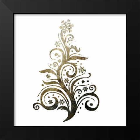 PrintGlimmer Trees 2 Black Modern Wood Framed Art Print by Hogan, Melody