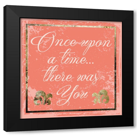 Once Upon Black Modern Wood Framed Art Print by Hogan, Melody