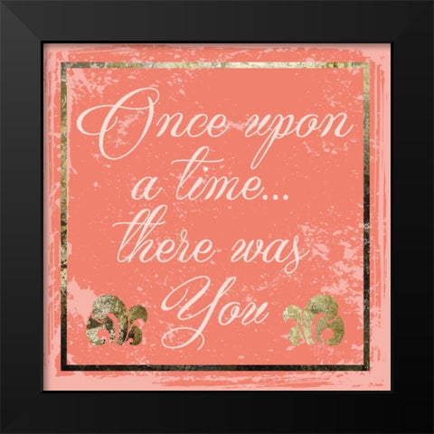 Once Upon Black Modern Wood Framed Art Print by Hogan, Melody
