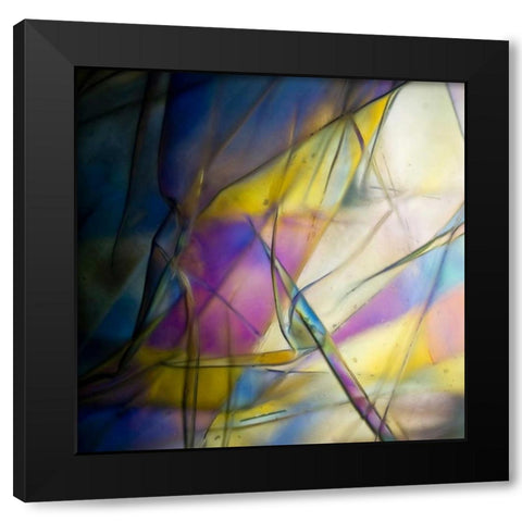 Stain Glass 1 Black Modern Wood Framed Art Print by Hogan, Melody