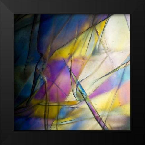 Stain Glass 1 Black Modern Wood Framed Art Print by Hogan, Melody
