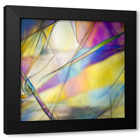 Stain Glass 2 Black Modern Wood Framed Art Print with Double Matting by Hogan, Melody