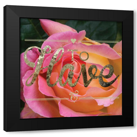 To Have Black Modern Wood Framed Art Print with Double Matting by Hogan, Melody