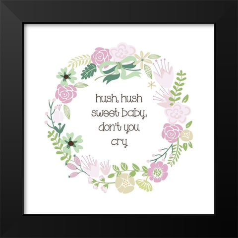 Baby Blush 2 Black Modern Wood Framed Art Print by Hogan, Melody