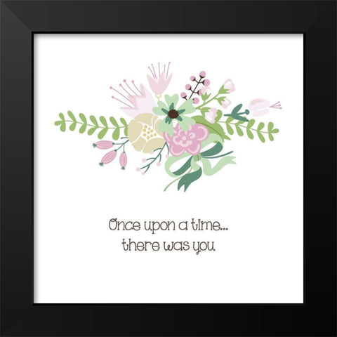Baby Blush 4 Black Modern Wood Framed Art Print by Hogan, Melody