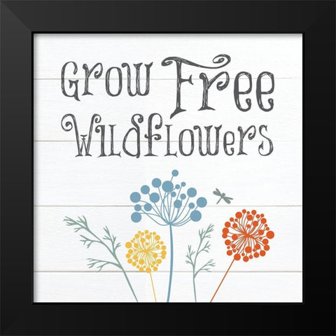 Botanical Inspiration Primary 4 Black Modern Wood Framed Art Print by Hogan, Melody