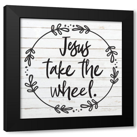 God Bless 2 Black Modern Wood Framed Art Print with Double Matting by Hogan, Melody