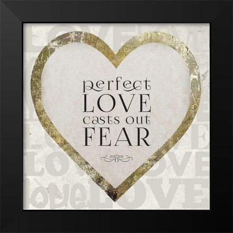 Gold Foil Scriptures 5 Black Modern Wood Framed Art Print by Hogan, Melody