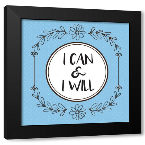 Whimsical Can Black Modern Wood Framed Art Print with Double Matting by Hogan, Melody