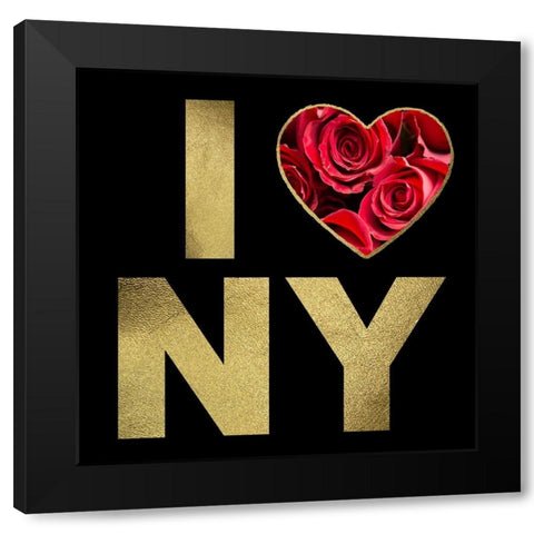 NYC Glam 2 Black Modern Wood Framed Art Print by Hogan, Melody