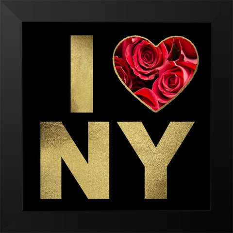 NYC Glam 2 Black Modern Wood Framed Art Print by Hogan, Melody