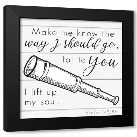 Seafaring Scriptures 3 Black Modern Wood Framed Art Print by Hogan, Melody