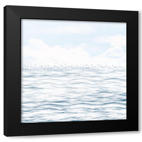 Silvery Morning 1 Black Modern Wood Framed Art Print with Double Matting by Hogan, Melody