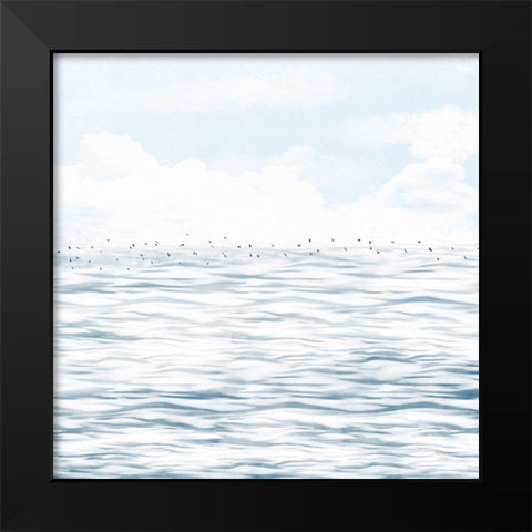 Silvery Morning 1 Black Modern Wood Framed Art Print by Hogan, Melody