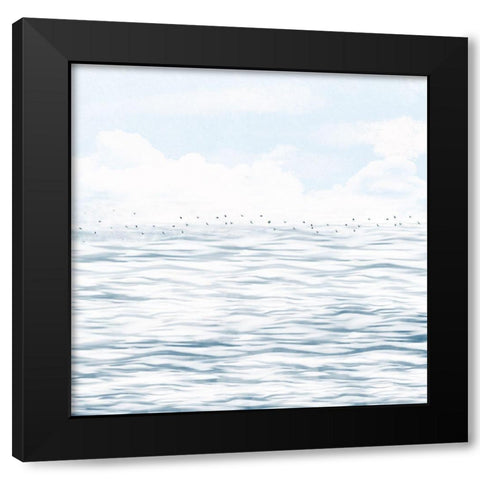 Silvery Morning 2 Black Modern Wood Framed Art Print with Double Matting by Hogan, Melody