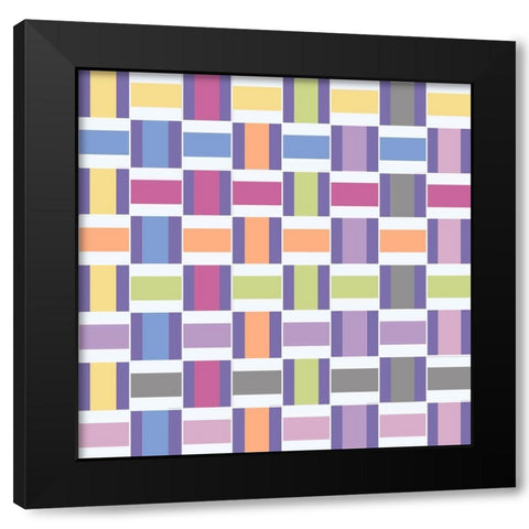 Mood Boost Weave 2 Black Modern Wood Framed Art Print by Hogan, Melody